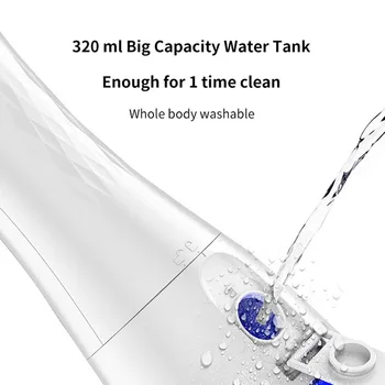 V26 Žodžiu, Irrigator YASI Nauji Elektriniai Dantų Plovimo mašina Nešiojamų Smart Dantų Švaresnis Vanduo Flosser Dantų Valymo 320ML Vandens Bakas