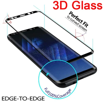 3D Lenktas Grūdintas Stiklas Samsung Note 8 9 10 20 Pastaba Ultra Screen Protector for Samsung S8 S9 Plus S10 S20 S21 Ultra Stiklo