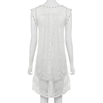 2021 Vasaros Suknelė Boho Suknelė Moterims Tassle Rankovėmis Baltas Mini A-lline Suknelės Saldus Bohemijos Prarasti Dresse Skraiste Femme Vestido