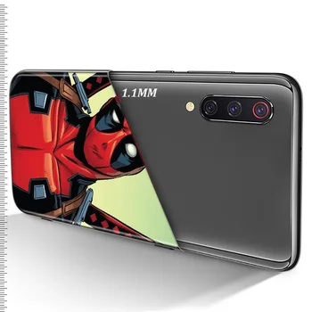 Stebuklas Keršytojas Deadpool Super Herojus Xiaomi Mi Pastaba 11i 11 10T Ultra 10 9T 9 SE 8 Lite Pro 5G TPU Silikoninis Telefono dėklas Juoda