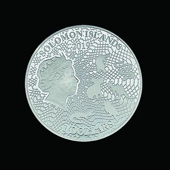 2019 Saliamono Salos Brown Snake 1OZ Proginės Sidabro Monetos Kolekcionieriams Surinkimo Verslo Dovanos