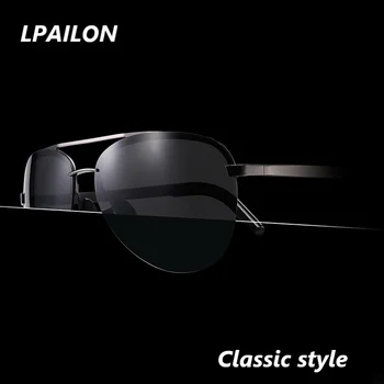 【LPAILON 】 2021 Naujas nailono poliarizuoti akiniai nuo saulės vyrams, mados Europos ir Amerikos kištukiniais mažas rėmo akiniai nuo saulės vyrams