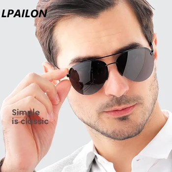 【LPAILON 】 2021 Naujas nailono poliarizuoti akiniai nuo saulės vyrams, mados Europos ir Amerikos kištukiniais mažas rėmo akiniai nuo saulės vyrams