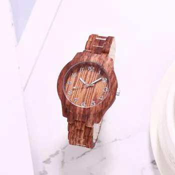 Prabanga Medienos Grūdų, moteriški Laikrodžiai, Skaitmeninis Ciferblatas Paprasta Kvarcinis Laikrodis Paprastumo Retro Vyrų Dizaino Laikrodis Relogio Masculino