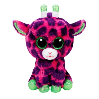 Karšto Parduoti Ty Kepuraitė 15cm Įdaryti Pliušinis Žaislas Gilbert Žirafa Rožinė didelėmis Akimis, Gyvūnų Lėlės Žaislų Mergaitėms Kalėdų Dovana