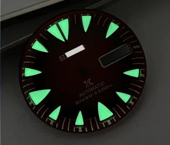 28.7 mm C3 Žalios Šviesos Laikrodžio Ciferblatą už NH36A Judėjimas su S Logotipas