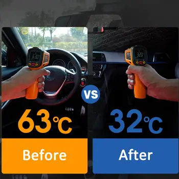 Xiaomi Mijia 125cm 145cm, Sulankstomas Automobilio priekinį Stiklą Saulės Pavėsyje Skėtis Automobilių UV Padengti skėtį nuo saulės Šilumos Langą Interjero Apsauga