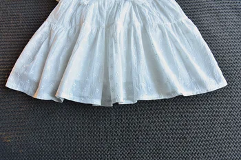 LZH Nauja Suknelė 2021 Nėrinių Princesė Suknelė Mergaitėms Mados vientisos Spalvos Vaikų Vasaros Drabužių trumpomis Rankovėmis Kūdikiams, Drabužiai Mergaitėms