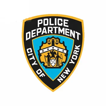 13cm už NYPD Policijos Logotipą Automobilių, Sunkvežimių Decal Automobilių Reikmenys Lipdukai Tinka JDM SEDANAS RV Sąkandis Nulio Apdaila