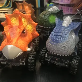 Dinozaurų Automobilių Dinozaurų Transporto priemonių Traukti Atgal Automobiliai su LED Šviesos Dinozaurų Garso Žaislai Berniukams, Vaikams Dovanos Vaikams