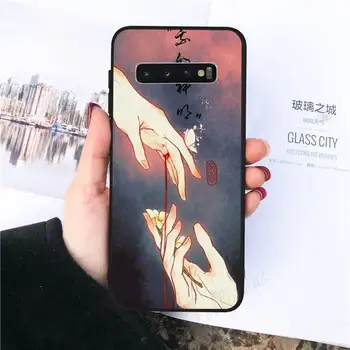 Estetinės Kinų stiliaus Tian Guan Ci Fu Telefono dėklas Samsung galaxy S 8 9 10 20 21 30 30 50 51 70 10 pastaba plus Ultra 5g