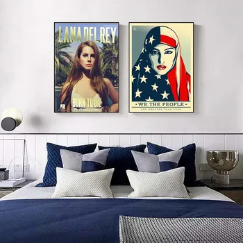 Lana Del Rey populiarus plakatas namų puošybai plakatas apdailos drobė spausdinti plakato namų puošybai tapyba