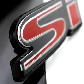 Originalus Raudonas Si Uodega Plonas Lipdukas PMMA + Aliuminio Lydinio Automobilių Stilius Refitting Logotipas Ženklelis 3D Lipdukas/Grotelės Honda Civic ir t.t