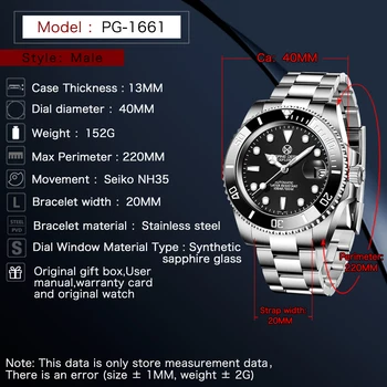 Pagrne Dizaino 2021 Naujas Vyrų Automatinis Mechaninis laikrodis Nerūdijančio Plieno Sapphire atsparus Vandeniui 100m Vyrų Verslo, Sporto Laikrodžiai