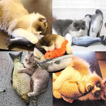 3D Modeliavimas Katė Už Žuvų Žaislai, Pliušas Šuo Pagalvę Naminių Kačių ir Šunų Kramtyti Nulio Pagalvę Žaislai Miego Pagalvėlė Buitinių Pet Priedai