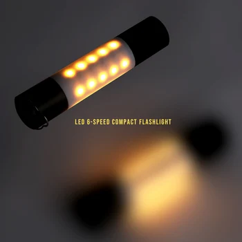 USB Įkrovimo Kabinti Žibintuvėlis Nešiojamų Aliuminio Lydinio, atsparus Vandeniui Zoomable LED Žibintuvėlis Naktį, Šviesos, Lauko Kempingas Palapinė Lempos