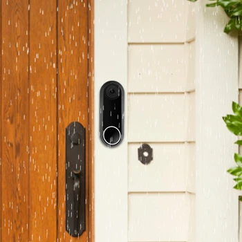 Silikoninės Apsaugos Atveju Lizdą Vaizdo Doorbell Atsparus Oro Naktinio Matymo Odos Dangą, Apsaugos Signalizacijos Įrangos Tipas