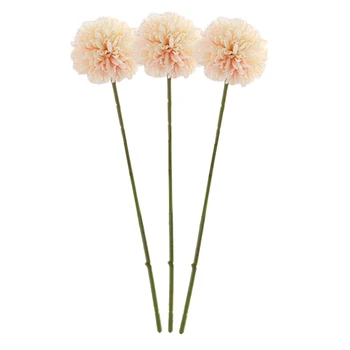 3pcs Dirbtinis Chrizantema Gėlių Kamuolys Šilko Hydrangea Gėlių Galvų 