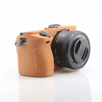 Naujas Gumos Odą Silikono Camera Case Cover Raštas Maišelį Šarvai Minkštas Korpusas Sony Alpha A6500 fotoaparatas