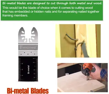 Universalus Vibraciniai Įrankiai, Pjūklų Geležtės, Greitas Išleisti Multi-įrankių priedai komplektas 50 Vnt Geležtės Metalas/Mediena