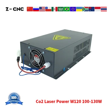 Z-CNC Co2 Lazerio Maitinimo W120 AC90-250V PWR už 100W 110W 120W 130W Vamzdis Juoda HY PSU