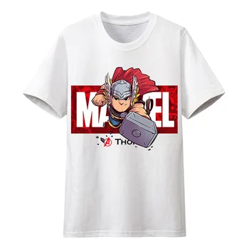 Marvel Keršytojas Thor&Loki 10-ojo Jubiliejaus Atminimo Animacinių filmų Spausdinti Grafinis marškinėliai trumpomis Rankovėmis Apvalios Kaklo Anime Marškinėliai