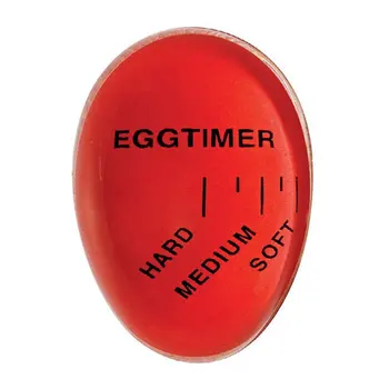 1pcs Kiaušinių Laikmatis Virtuvės Elektronikos Įtaisus Spalva Keičiasi Yummy Minkštas Sunku Virtų Kiaušinių Virimo Eco-Friendly Dervos Raudona Įrankiai