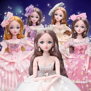 60cm negabaritinių mėlynos akys gražios lėlės rinkinys mergina švietimo žaislas princesė vaikus viena modeliavimas mergina lėlės gimtadienio dovana
