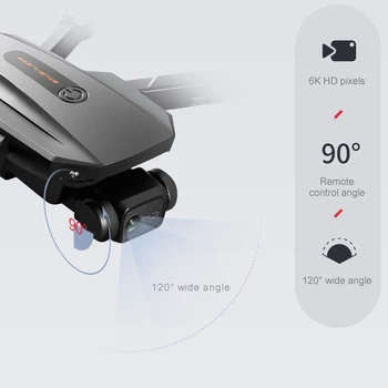 NAUJAS RG101 GPS Drone 6K HD Kamera, 5G Profesinės Anti-Shake aerofotografija Brushless Quadcopter 3.0 km
