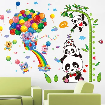 [SHIJUEHEZI] Panda Gyvūnų Sienų Lipdukai 