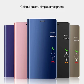 Smart Apversti Veidrodis, Telefono dėklas, Skirtas Samsung Galaxy S11 S20 Plius S20 Ultra A32 5G A12 A42 Traukos Vertikalus Stovas Dangtis