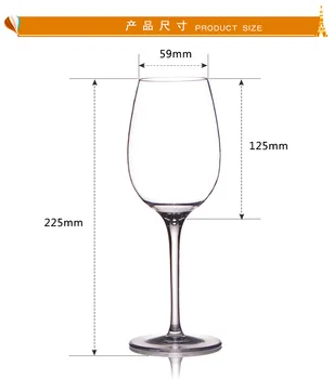 12oz Tiaking Amerikos tritan medžiagos neperleidžiama plastiko vyno taurė goblet Skaidriai raudono vyno stiklo Sulčių cup 225*59mm