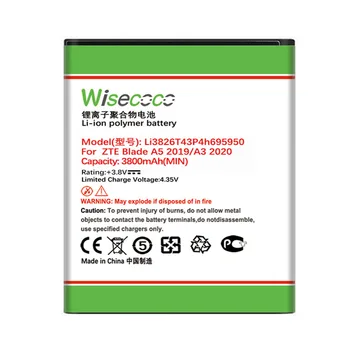 Wisecoco Li3826T43P4h695950 NAUJA Baterija ZTE Blade A5 2019 / Ašmenys A3 2020 Telefonas Pakeitimo