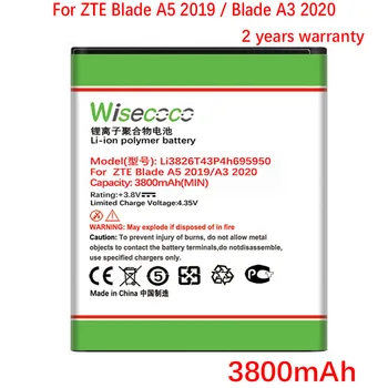 Wisecoco Li3826T43P4h695950 NAUJA Baterija ZTE Blade A5 2019 / Ašmenys A3 2020 Telefonas Pakeitimo