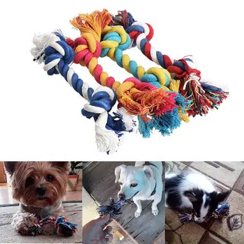 1Pcs šunelis Žaislai Pynimo Mazgas Šuniuką Kramtyti Kramtyti Žaislus Šuo Virvės Kamuolys Žaislas Dantų Valymas, Žaislų, Interaktyvios Šunų Reikmenys