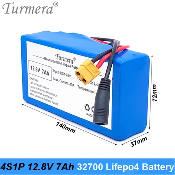 Naujas 32700 Lifepo4 Baterija 12.8 V 7Ah 4S1P su 4S 40A BMS Balansas Elektros Valtis ir Nepertraukiamo Maitinimo šaltinis 12V Turmera A
