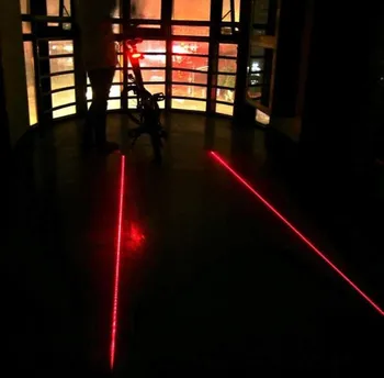 Dviračio Šviesos Dviračių Nuoma, Dviračių 2 Lazerio Projektorius Raudonųjų Žibintų Šviesos ir 3 LED Galiniai Žibintai dviračių žibintai dviračių led šviesos rinkinys