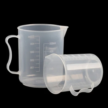 250/500/2000ML Plastiko Matavimo Puodelis Ąsotis Užpilkite Vandens Paviršiaus Virtuvės Įrankis Aukštos Kokybės puodelis su matavimo Aišku, Virtuvės Reikmenys