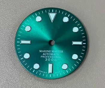 29mm Žalios Šviesos Laikrodžio Ciferblatą už NH36A Judėjimas su S Logotipas