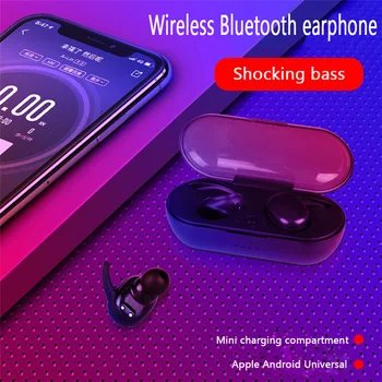 Bluetooth 5.0 Belaidės Ausinės TWS Stereo Ausinės Ausinių Su Mikrofonu Mini Ausyje Ankščių Sporto Ausinės, Skirtos 