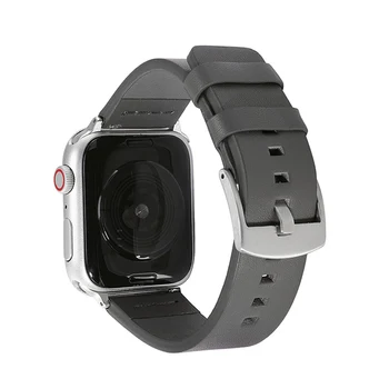 Karšto Pardavimo Verslo natūralios Odos Watchband Apple Žiūrėti Serijos 6 SE 5 4 3 Vyrai Wach Dirželiai 38mm 40mm 42mm 44mm už iwatch