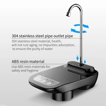 Naujas Elektrinis Vandens Dozatorius Belaidžio Nešiojamieji Elektriniai Automatinis Vandens Siurblys, Kibiras Butelis Balionėlis USB Įkrovimo Vandens Siurblys