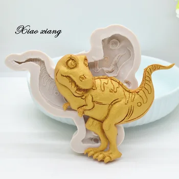 3D Dinozaurai Silikono Minkštas Pyragas Skardas Kepimui Dragon Tortas Dekoravimo Kepimo Įrankius, Pyragai, bandelės, Virtuvė Kepimo Priedai M2091