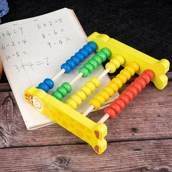 Vaikas Animacinių Filmų Žirafa Caterpillar Mediniai Karoliukai Abacus Skaičius Rėmo Matematikos Mokymosi Žaislas Bamblys Ankstyvojo Ugdymo Pažinimo Žaislai