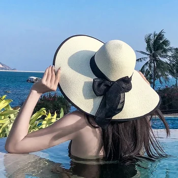 2021 Naujas Vasaros Skrybėlės Moterims Chapeau De Paille Sun Beach Šiaudų Skrybėlę Sombreros Sol Gorro Cappelli Vienintelis Visoje Kraštų Bžūp paja soleil