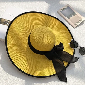 2021 Naujas Vasaros Skrybėlės Moterims Chapeau De Paille Sun Beach Šiaudų Skrybėlę Sombreros Sol Gorro Cappelli Vienintelis Visoje Kraštų Bžūp paja soleil