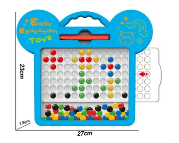 Magnetinė piešimo lenta magpad taškų Magnetas Karoliukai Valdybos Doodle Piešimo Žaislai Spalvinga Memo Lenta su Stylus Pen švietimo žaislai