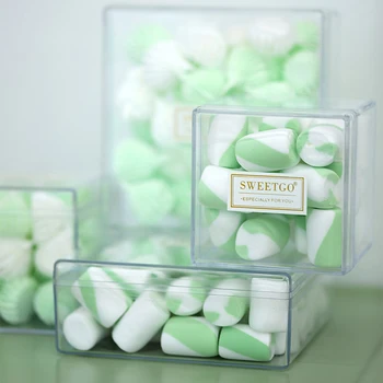 SWEETGO Dirbtinis marshmallow langelyje desertas modelis pagamintas iš molio Proteoglycan saldainiai Modeliavimas dekoracija fotografija