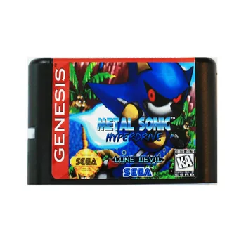 Metalo Sonic Hyperdrive 16 bitų MD Žaidimo Kortelės Sega Mega Drive, SEGA Genesis