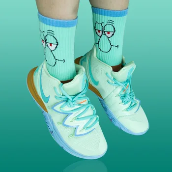 Mados Vyras Krepšinio Mens Animacinių filmų kojinės Anime vyrų juokinga Ledų medvilnės, sportinės kojinės